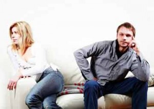 Couple on Couch Not Talking