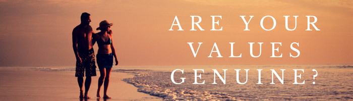 Are your values genuine