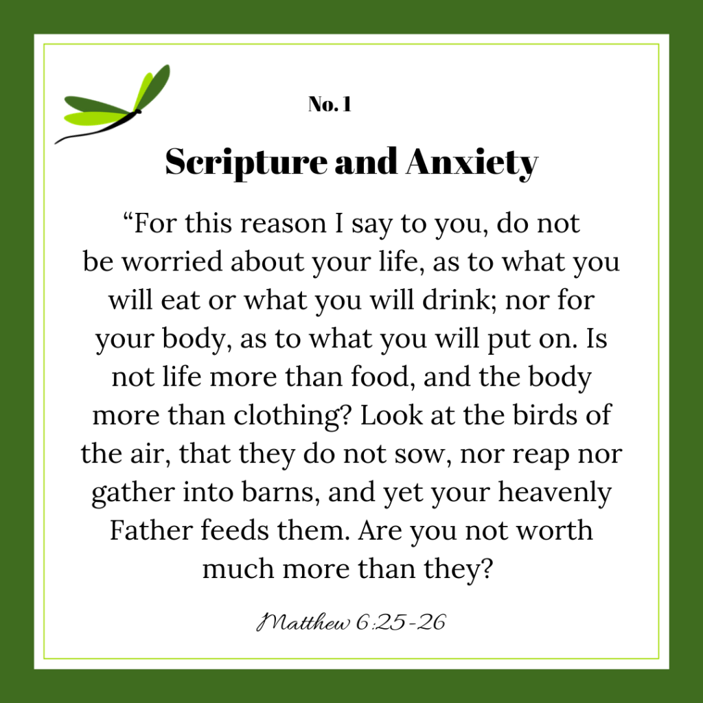 Scripture - Anxiety - Dallas Whole Life Counseling
