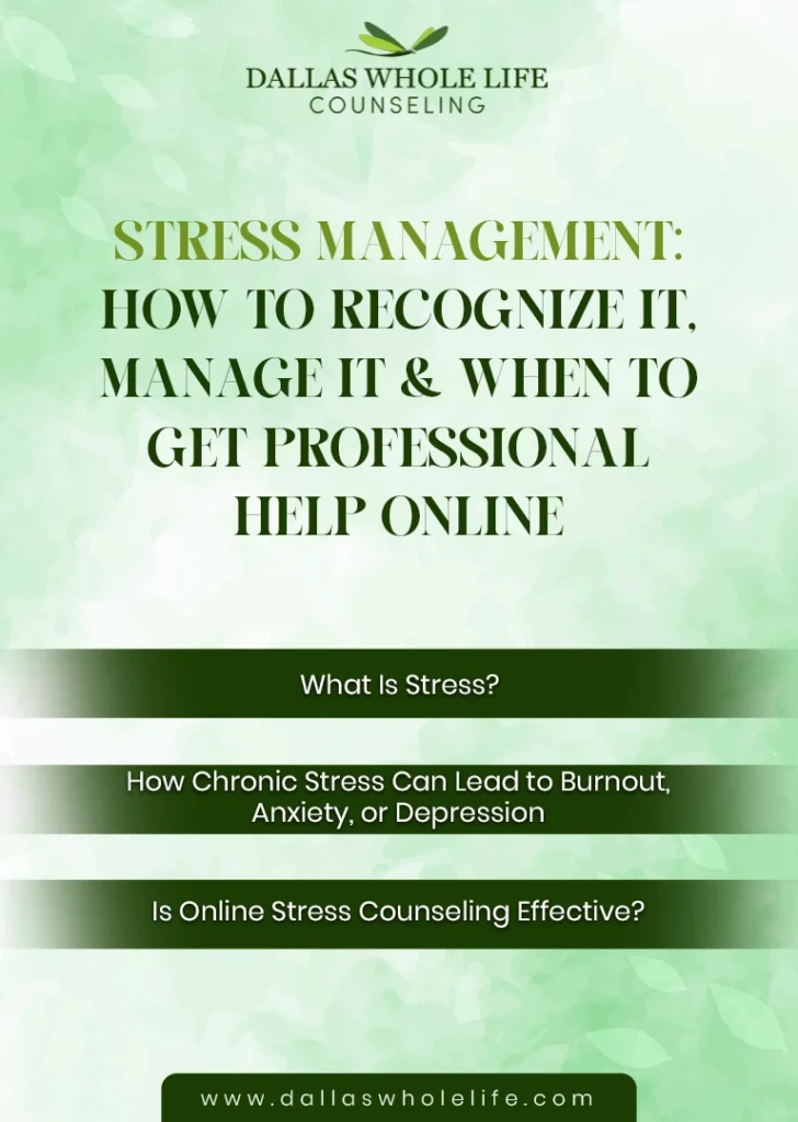 All About Stress Management: How to Recognize It, Manage It & When to Get Professional Help Online