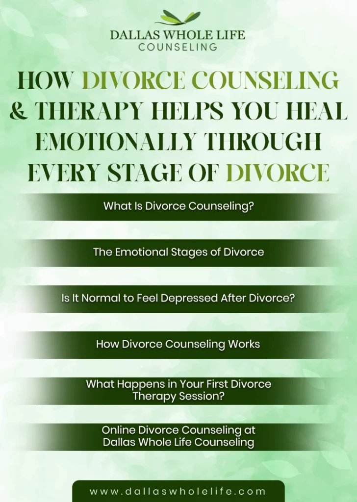 All About How Divorce Counseling & Therapy Helps You Heal Emotionally Through Every Stage of Divorce