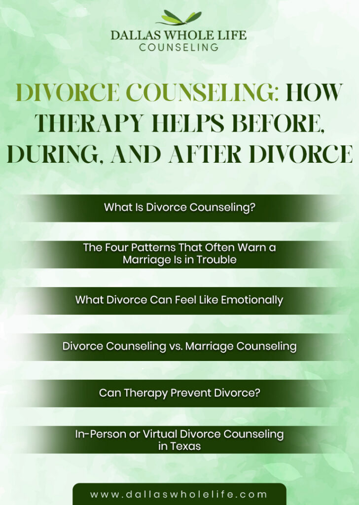 All About Divorce Counseling: How Therapy Helps Before, During, and After Divorce