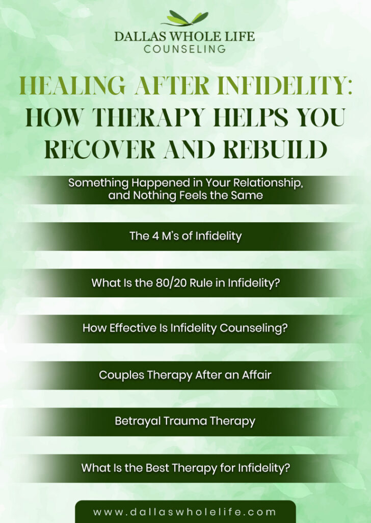 All About Healing After Infidelity: How Therapy Helps You Recover and Rebuild